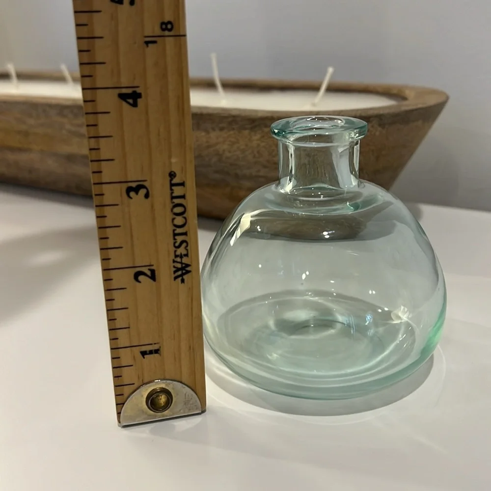 Threshold green glass vase  NWOT